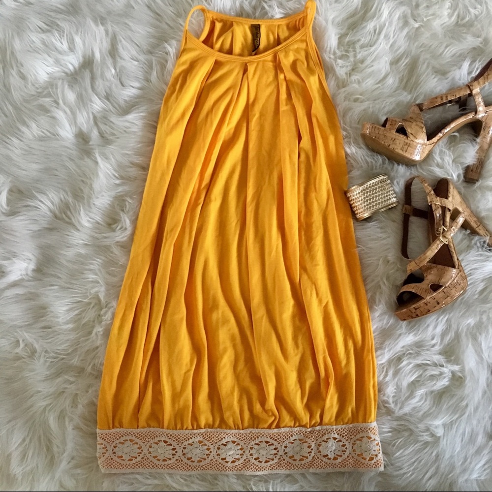 ✨❗️SALE❗️Rachel Pally Yellow Lace Dress